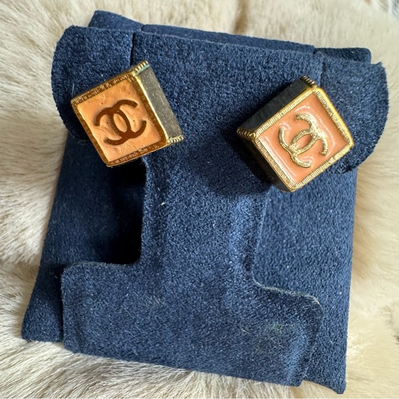 Authentic CHANEL earrings.  Pierced. - Picture 1 of 12